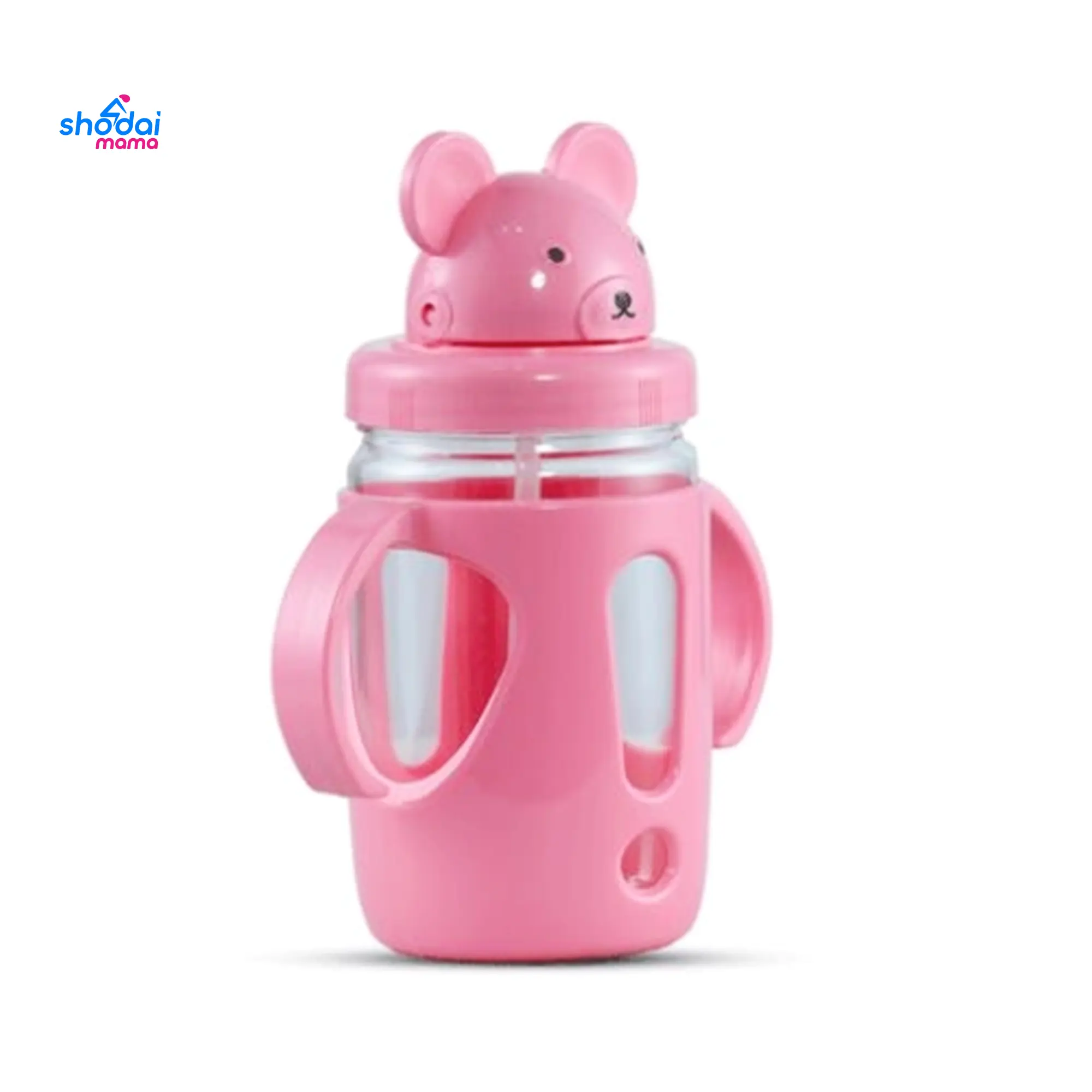 Mickey Water Bottle 400ml - Tr. Pink